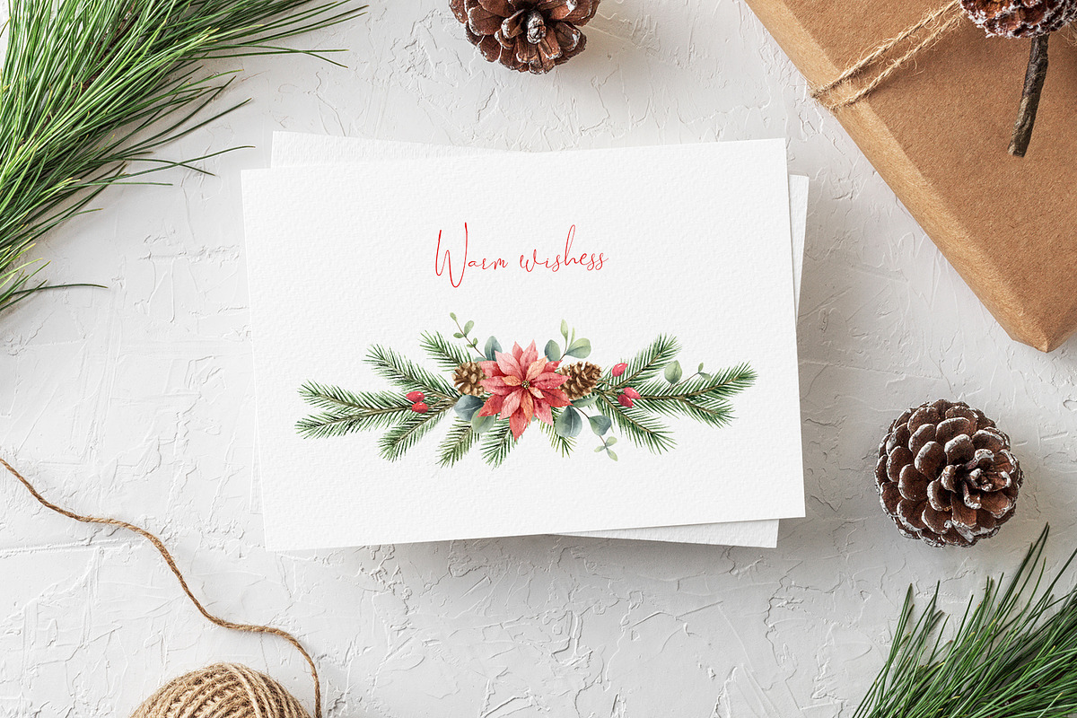 Christmas time 3. Watercolor clipart, an Illustration by Elena Medvedeva (Photo 8 of 10)