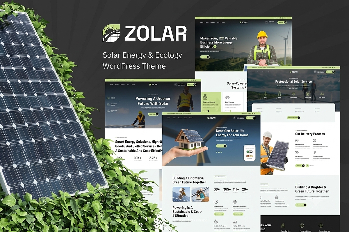 Zolar - Solar Energy WordPress Theme, a WordPress Template by ThemesRain (Photo 1 of 3)
