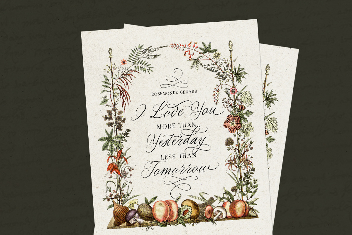 Golden Rouge Vintage Script, a Script Font by Letterhend Studio (Photo 4 of 10)