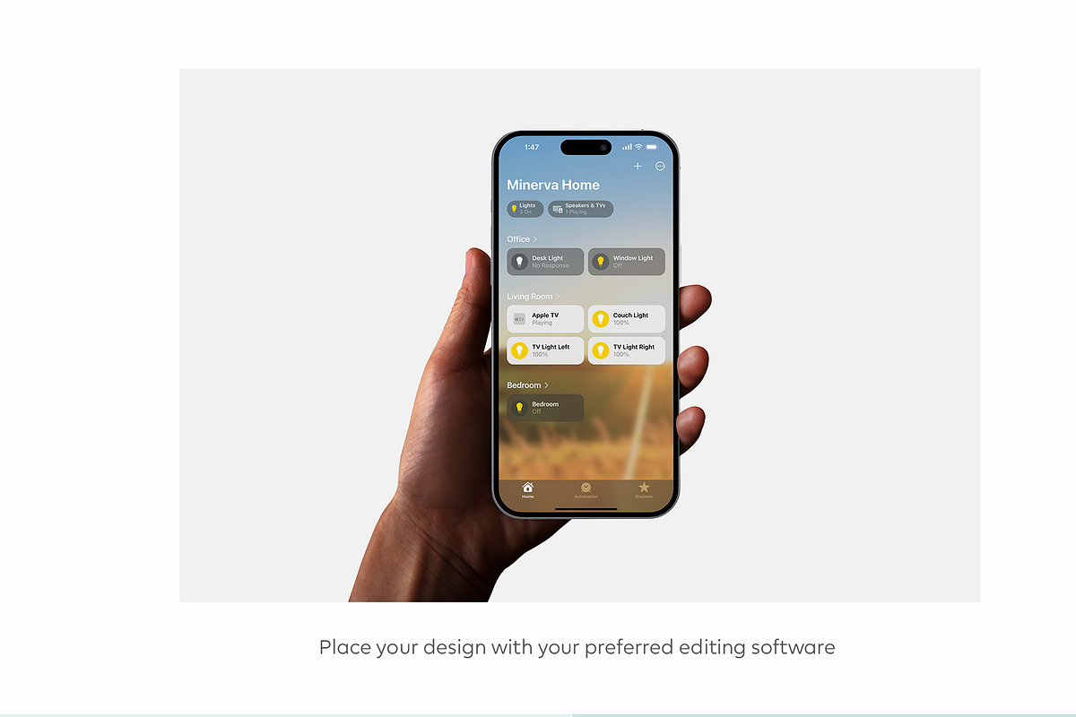iPhone in Hand Mockup H01, a Device Mockup by Croma Studio (Photo 4 of 4)