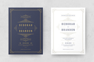 Wedding Invitations Cards Templates, an Invitation Template by Vasya Kobelev