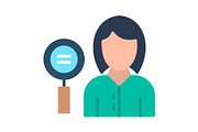Recruitment Flat Icon, a Duotone Icon by Pexelpy (Thumbnail 1 of 2)
