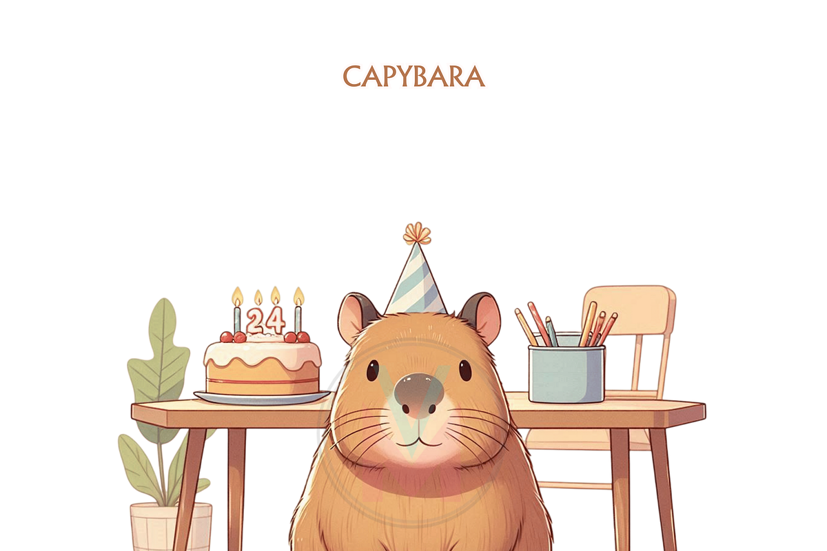 Cute Capybara PNG 35Funny Clipart, an Animal Illustration by VM PARTYS  BY TAIRUMA (Photo 5 of 10)