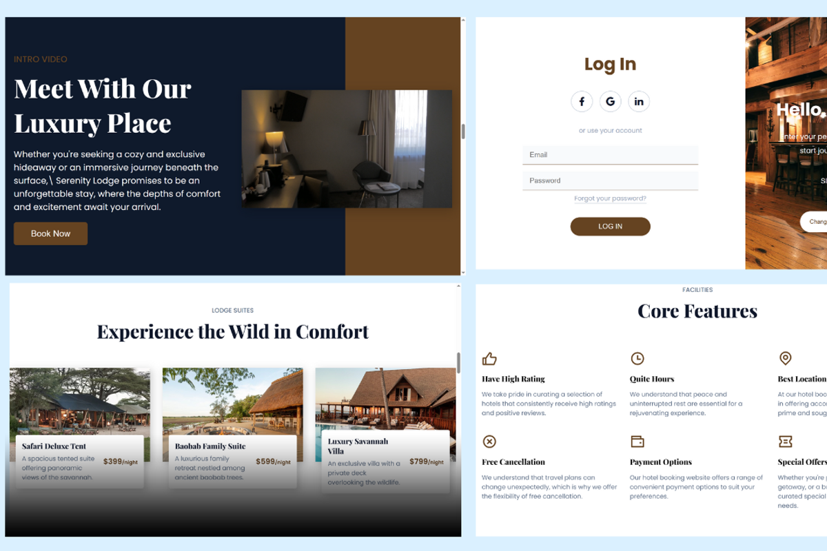 Serenity-Wildlife & Tourism Template, a Landing Page Template by NomaTemplates (Photo 3 of 10)