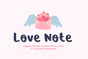 Love Note | Handwritten Font, a Script Font by Suntype | Sunshine Std (Thumbnail 1 of 10)