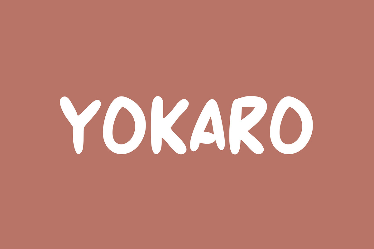 Yokaro Playful Handwritten Font, a Handwritten Font by NTC Graphic (Photo 1 of 7)