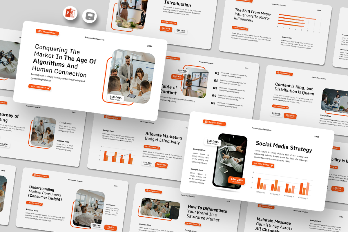Conquering The Market - PowerPoint, a Presentation Template by QR Design Studio (Photo 1 of 3)