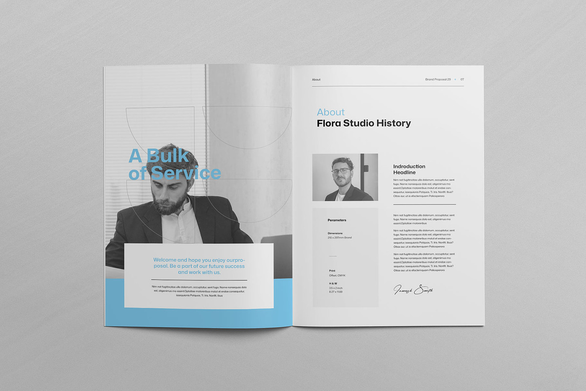 FLORA | Brand Proposal Template, a Brochure Template by KreateTribe (Photo 9 of 9)