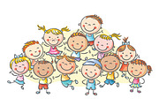 Cartoon kids frames and borders set, a Person Illustration by Bubert Art (Thumbnail 3 of 13)