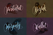 Muthya//Wedding Calligraphy Font, a Script Font by groens (Thumbnail 7 of 8)