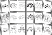 75 Monster Truck Vector Coloring Pag, a Transportation Illustration by Blue Digital Studio (Thumbnail 3 of 3)
