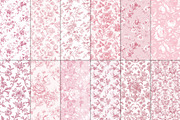 Pink Toile Print Design Patterns, a Pattern Graphic by Olya Creative (Thumbnail 2 of 22)