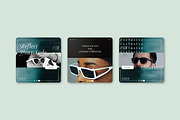 Eye Wear // Fashion Social Media Kit, a Social Media Template by SecondBrain Store (Thumbnail 2 of 9)