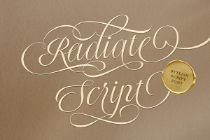 Radiate - Stylish Wedding Script