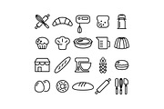 400+ outline FOOD ICONS, an Outline Icon by marusdesign (Thumbnail 3 of 24)