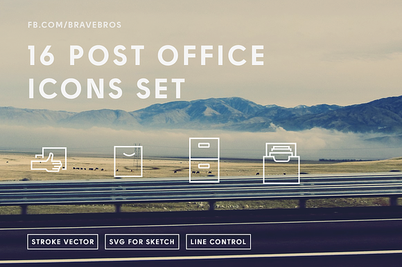 16 Post Office Icons Pack