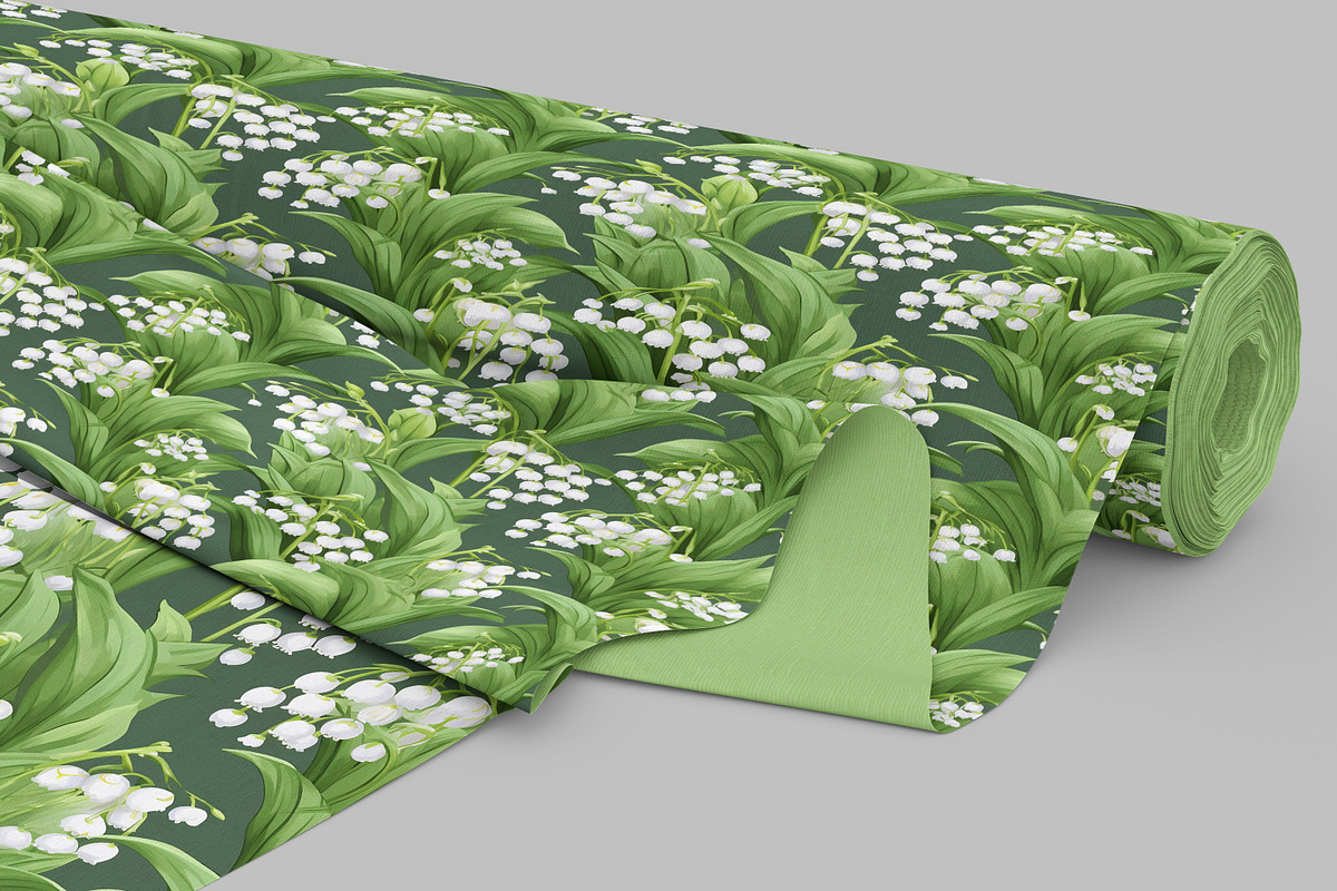 Seamless Lily of the Valley Papers, a Pattern Graphic by ThingsbyLary (Photo 10 of 10)