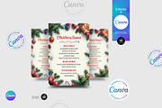 Christmas Menu Flyer Template, a Flyer Template by Aam360 (Thumbnail 1 of 3)