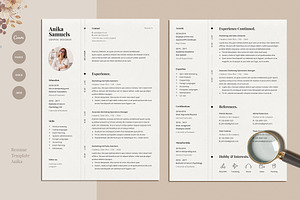 Resume Template Anika