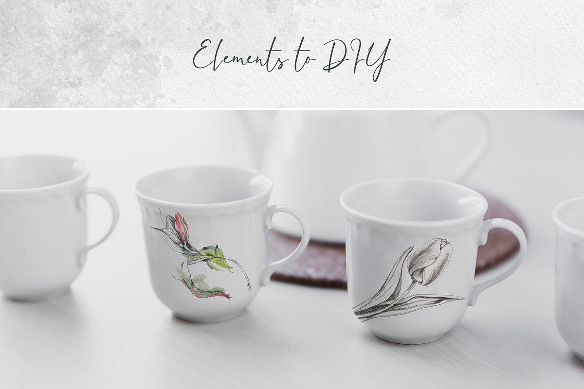 Spring tulip letters, an Object Illustration by MsFlaffy (Photo 2 of 14)