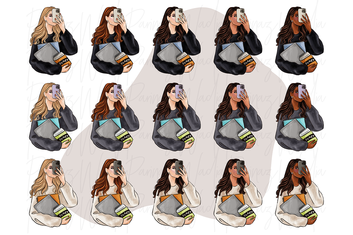 Girls with Books, a Person Illustration by Parinaz Wadia Design (Photo 2 of 11)