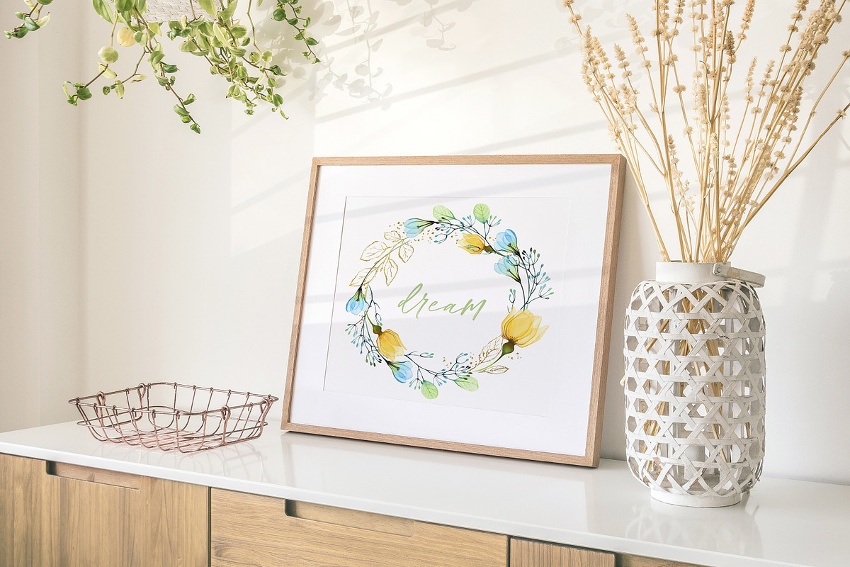 Ukraine. Watercolor floral set, a Decorative Illustration by Akvarelldesign (Photo 3 of 7)