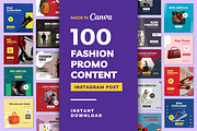 Fashion Sale Content Instagram Posts, a Social Media Template by emcrea (Thumbnail 1 of 9)