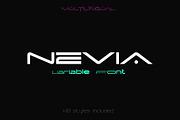 Nevia Variable, a Sans Serif Font by Sentavio (Thumbnail 1 of 9)