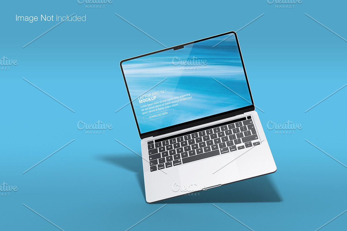 Realistic macbook pro 14 inch mockup, a Mac Mockup by Raihan Rahman (Photo 10 of 21)