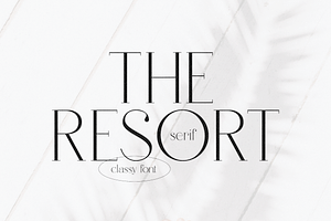 The Resort Serif Font