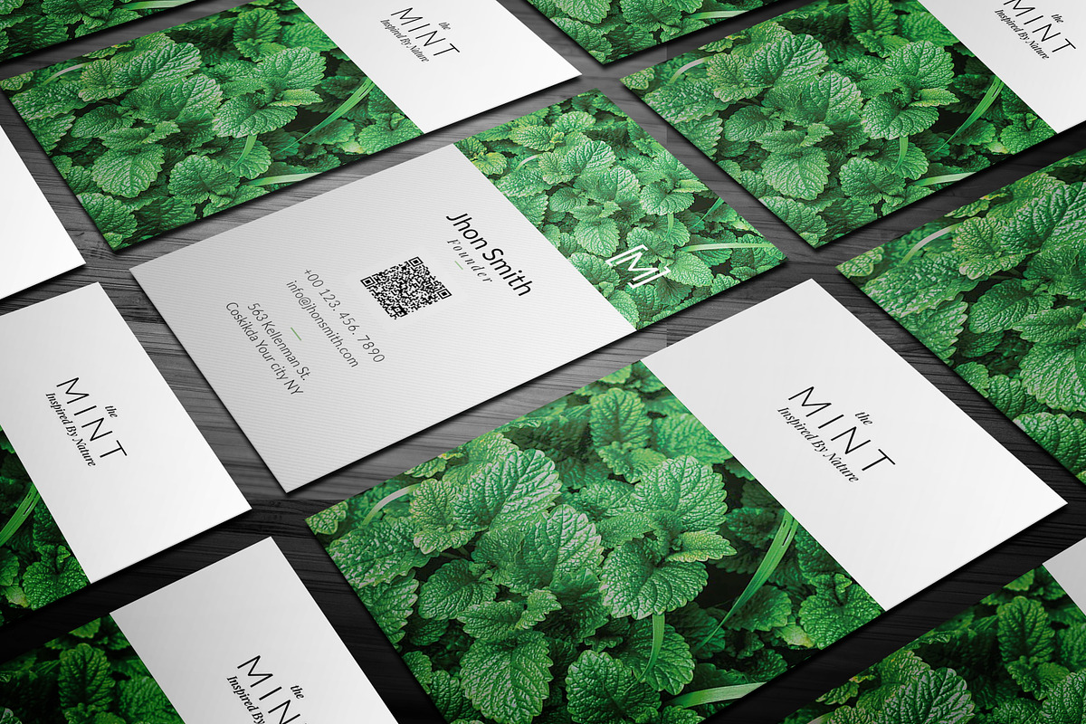 Nature Inspired Business Card, a Business Card Template by Awns Creators (Photo 3 of 4)
