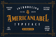 American  Label Vintage, a Sans Serif Font by 24Design Studios (Thumbnail 1 of 10)