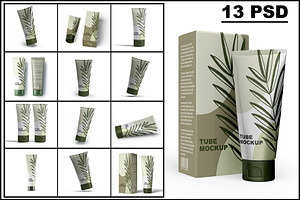 Cosmetic Tube Mockup, a Packaging Mockup by mockupbuys