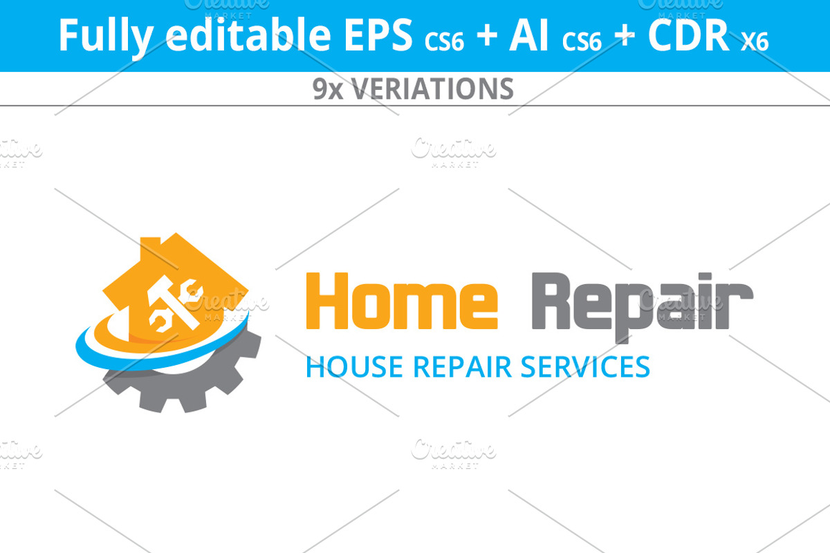 House Repair Logo, a Branding & Logo Template by Designoo (Photo 5 of 6)
