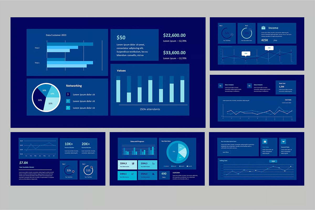 KPI Dashboard Google Slides, PPoint, a Presentation Template by Fit-tee (Photo 2 of 4)