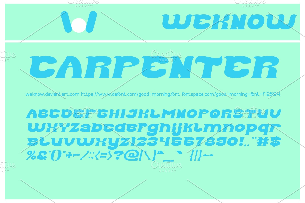 good morning font preview 4