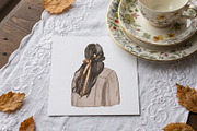 Autumn Homestead-Vintage Сlipart Set, a Seasonal Illustration by Amely.Art (Thumbnail 4 of 14)