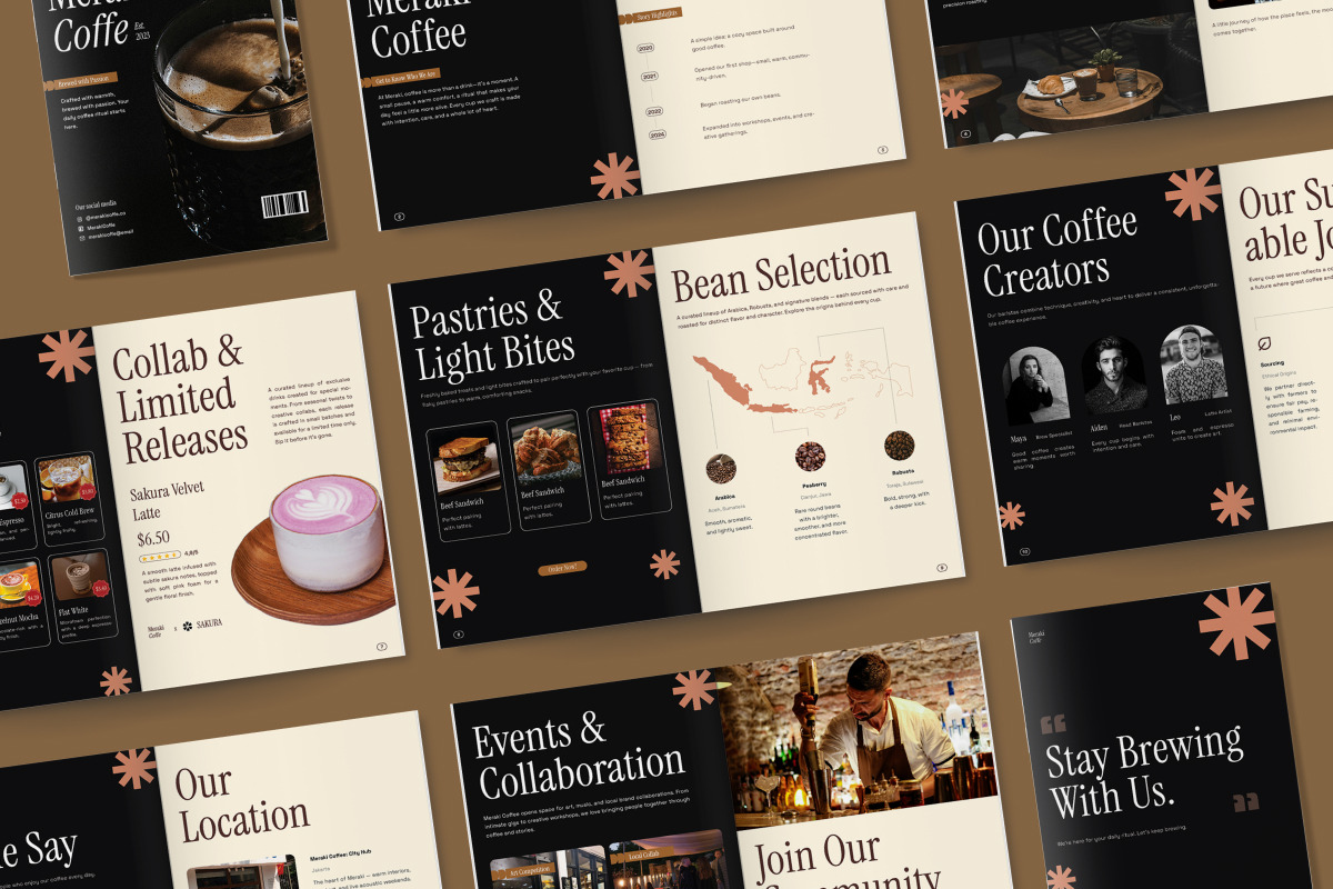 Premium Café Marketing Brochure, a Brochure Template by twinstd (Photo 5 of 6)