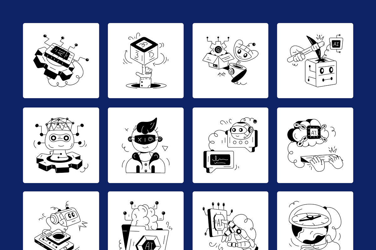 Set of AI Designs, a Duotone Icon by Vectors Market (Photo 11 of 15)
