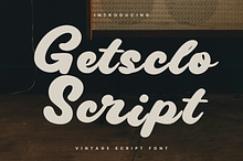 Gestclo - Vintage Script Fonts