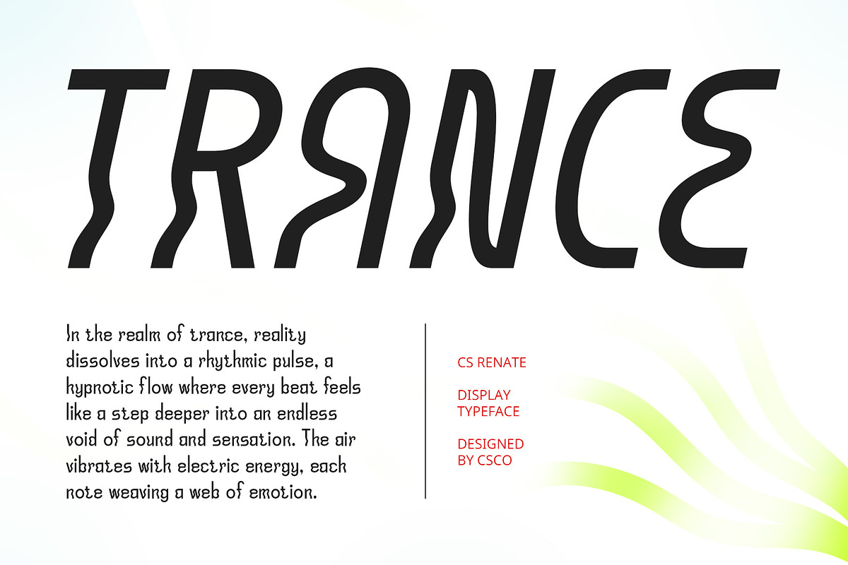 CS Renate – Trippy Font, a Sans Serif Font by Craft Supply Co. (Photo 2 of 8)