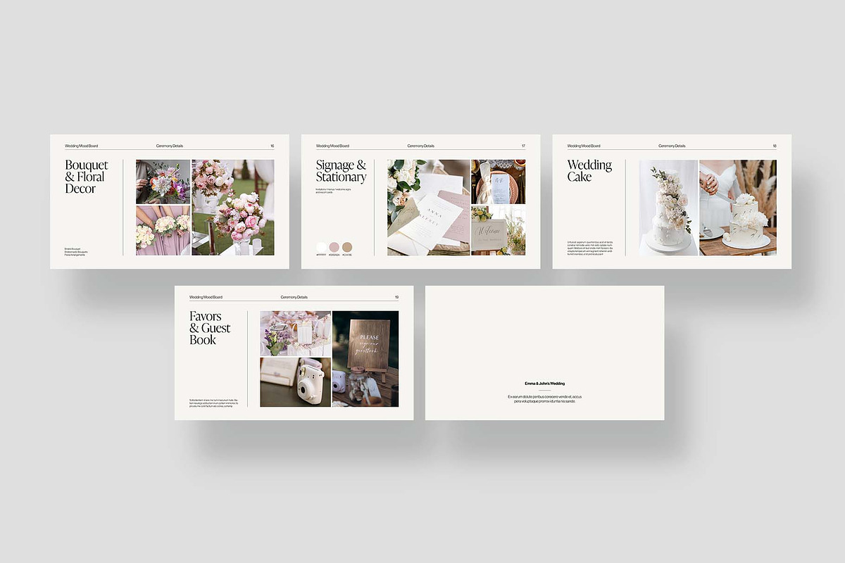 Wedding Mood Board Presentation, a Presentation Template by BrandPacks (Photo 4 of 6)