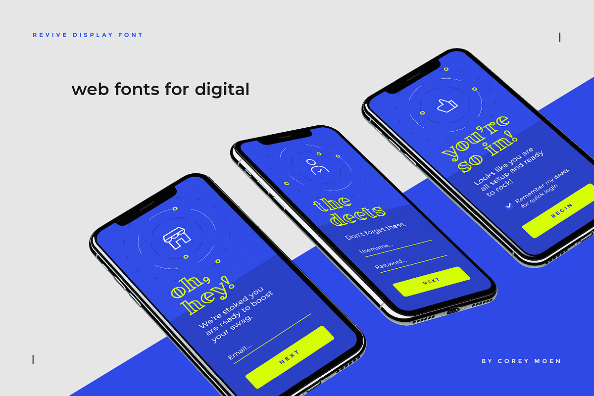 Revive Display Font preview 8