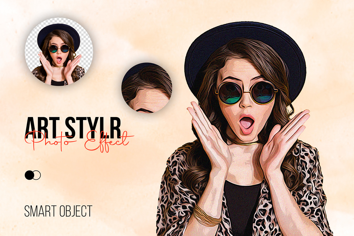 Cartoon Art Photo Effect Mockup, a Pens & Pencil Mockup by CreativeShaper (Photo 1 of 3)