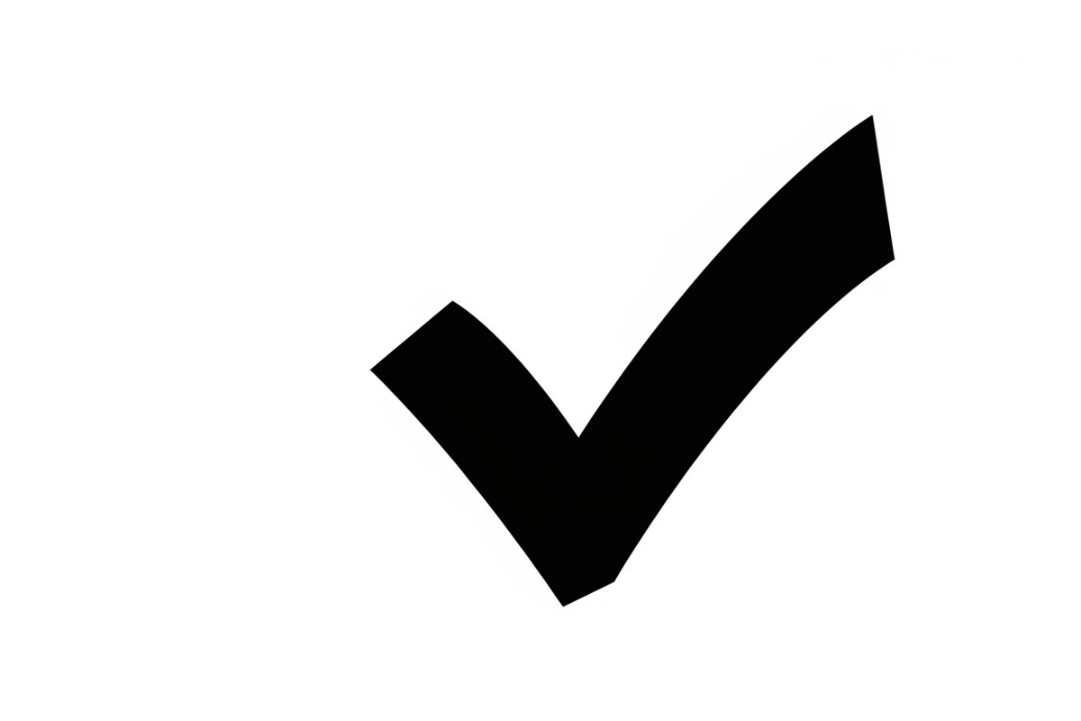 Simple and bold checkmark silhouette, an Illustration by Amazin_art (Photo 26 of 26)