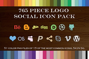 765 Piece Logo Social Icon Pack 2