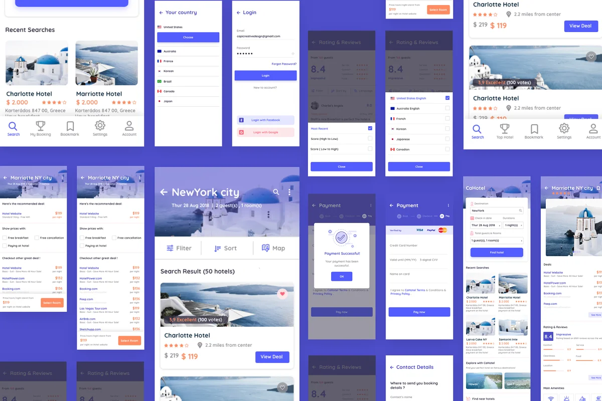 Cahotel - Booking Hotel App Design, an App Template by Capi Product (Photo 4 of 5)