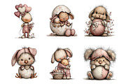 Whimsical Easter Clipart, an Illustration by SinaCreation (Thumbnail 5 of 11)