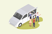 Coffee truck, a Food Illustration by Good Studio (Thumbnail 1 of 3)