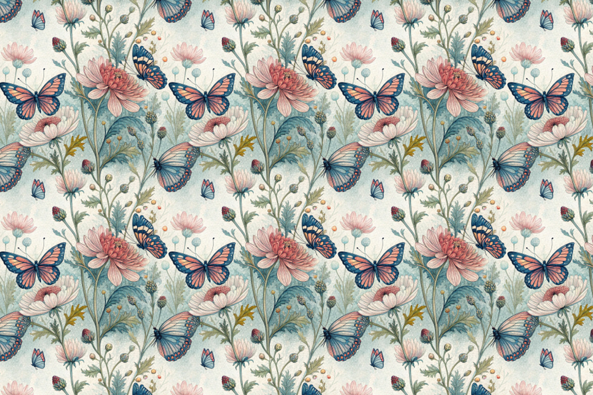 Botanic Garden Seamless Pattern Set, a Pattern Graphic by Designs by Helen Trupak (Photo 3 of 8)